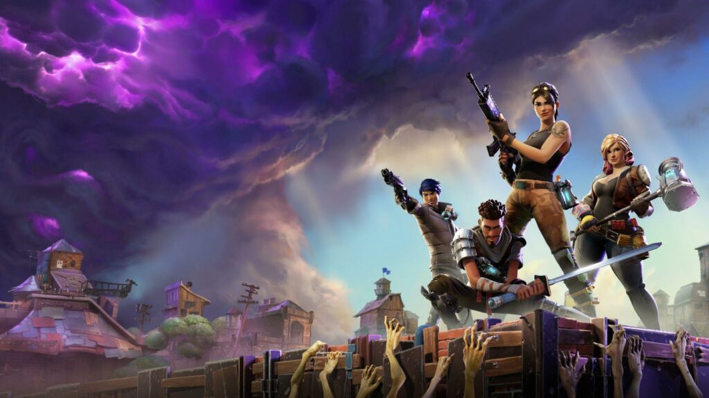 tapeta na komputer gaming 4K fortnite game