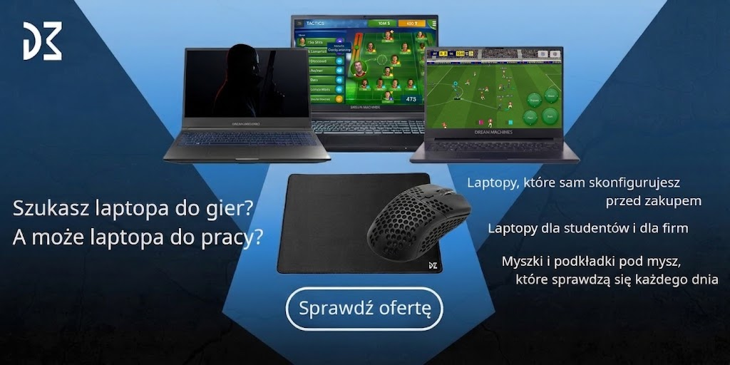 laptopy gamingowe dream machines